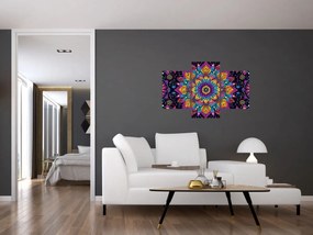 Kép - Kaleidoszkópos mandala (90x60 cm)
