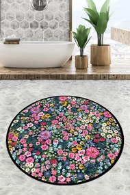 Anthurium Circle kerek fürdőszobai szőnyeg 80 cm