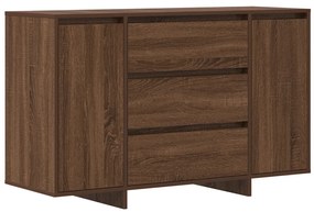 Oldalszekrény Barna Tölgy 120x41x75 cm Műgyanta
