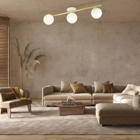 Mennyezeti lámpa SPLENDI 3xE14/10W/230V fehér/arany