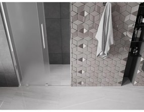 Mexen Velar L, tolózuhanyajtó nyitáshoz 120 cm, 8 mm-es mattüveg, króm, 871-120-003-31-01