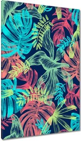 Vászonkép 80x120 Monstera színes levelek