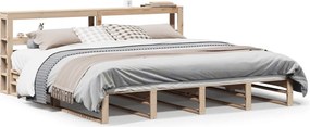 vidaXL tömör fenyőfa ágy matrac nélkül 200 x 200 cm