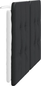 fekete és fehér műbőr fejtámla párna Zadar 140 cm