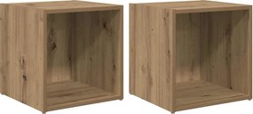 vidaXL TV szekrény garnitúra 2 pcs Artisan tölgy 37 x 35 x 37,5 cm