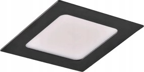 Süllyesztett Led lámpatest 4.8W szögletes 12 cm fekete 4000K 550lm Polux