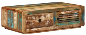Tömör újrahasznosított fa dohányzóasztal 89 x 55 x 29 cm