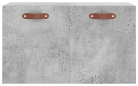 betonszürke szerelt fa faliszekrény 60 x 36,5 x 35 cm