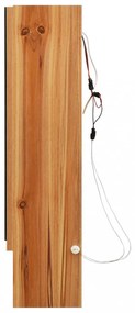 tölgyszínű MDF tükrös fürdőszobaszekrény 80 x 15 x 60 cm