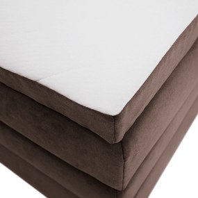 Boxspring ágy, 200x200, barna, APRIL