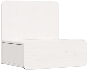 Éjjeli asztal 2 pcs Fehér 44 x 32.5 x 40 cm Tömör fenyőfa