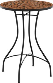 vidaXL terrakotta kerámia mozaikos bisztróasztal Ø50 x 70 cm