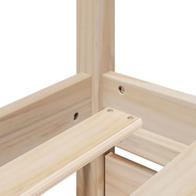 tömör fenyőfa ágykeret fiókokkal és matraccal l 100 x 200 cm