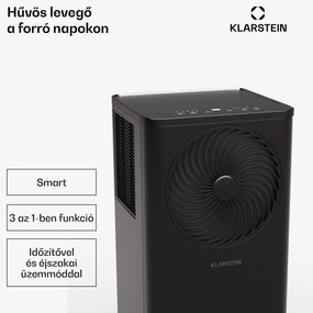 Klarstein Aero Ring 9K, Smart, légkondicionáló, 9 000 BTU, mobil és intelligens, max. 31 m², hangvezérlés