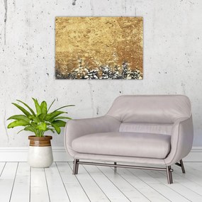 Üveg kép - Arany szerkezet N⁰3 (70x50 cm)