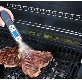 Digitális húshőmérő, összecsukható, 0-300°C, 2xAAA elemmel