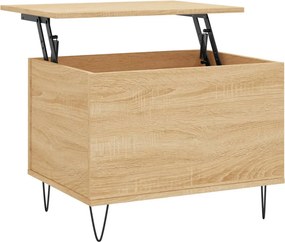 vidaXL sonoma tölgy színű szerelt fa dohányzóasztal 60x44,5x45 cm