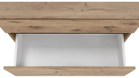 Natúr színű mosdó alatti szekrény tölgyfa dekorral 80x55 cm Wisla – Støraa