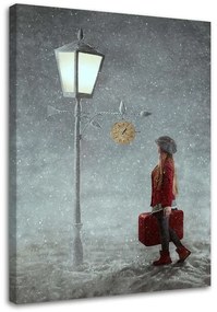 Gario Vászonkép Vándorlás télen - Maryna Khomenko Méret: 40 x 60 cm