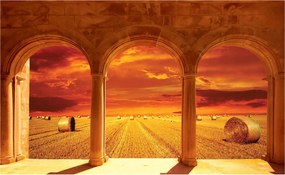 Fotótapéta Naplemente Provence mezői felett Illúzió 312x219 +ragasztó