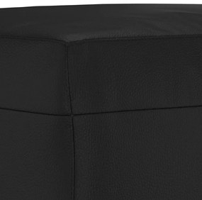 vidaXL fekete műbőr pad 100 x 35 x 41 cm