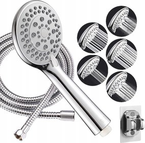 Zuhanyszett fülhallgató 5 funkciós tömlő zuhany tartó