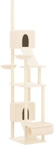 vidaXL krémszínű plafonig érő kaparófa 277-303 cm