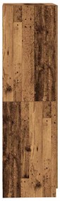 vidaXL antik fa színű szerelt fa ruhásszekrény 90x52x200 cm