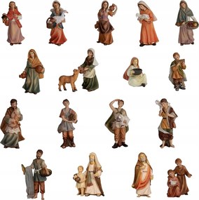 Figurák Karácsonyi Betlehem Figura Dekoráció 18 Db 7 Cm-es Figurákhoz