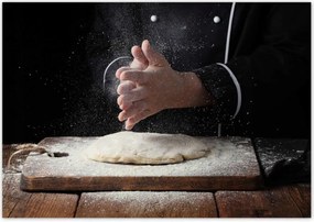 Poszterek 100x70 Szakács kéz fehér liszt