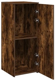 tároló szekrény füstös tölgy 40x45x103,5 cm szerelt fa