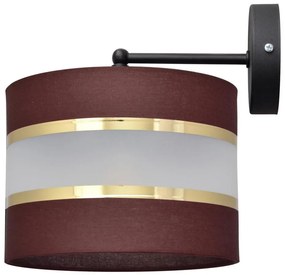 Fali lámpa HELEN 1xE27/15W/230V barna/fekete/arany