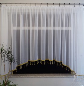 Mg Függöny Fátyol ív gyöngyök Arany hosszú 300x155