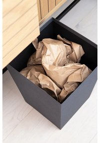 Fekete szemetes Sofia Canvas Paper Laminate – Bigso