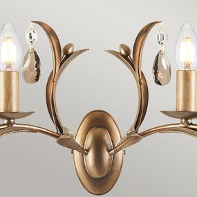 Elstead Lighting LILY LL2-ANT-BRZ Fali lámpa 2x60W/E14