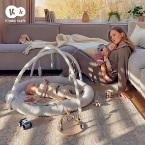 KINDERKRAFT - Gyerek játszószőnyeg COZYPLAY szürke
