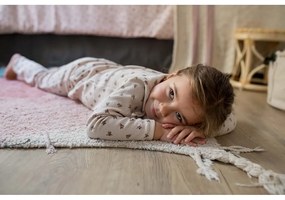 Rózsaszín mosható kézi szövésű pamut gyerek szőnyeg 100x150 cm Ramona the Radish – Lorena Canals