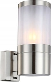 Kültéri fali lámpa Xeloo rozsdamentes acél opál IP44 Globo