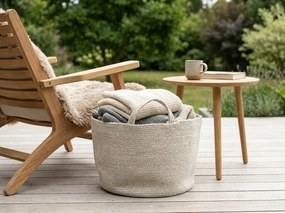 Tárolókosár fogantyúkkal COTTON HAVEN 35x35 cm - több színben Termék színe: Růžovohnědá