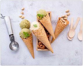 Poszterek 50x40 Zöld pisztácia fagylalt