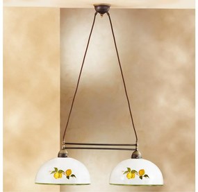 Kolarz 731.82.129 - Csillár zsinóron NONNA 2xE27/75W/230V citromok