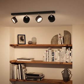 Philips - LED Spotlámpa BRACIA 4xLED/5,5W/230V fekete