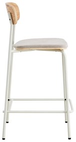 Bézs-natúr színű bárszék szett 2 db-os (ülésmagasság 66 cm) Adriana – Marckeric