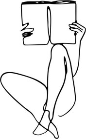 Book fém fali dekoráció, 43×70 cm