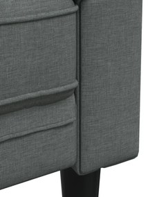sötétszürke szövet Chesterfield kanapé