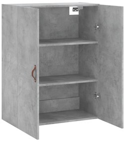 betonszürke fali szekrény 69,5x34x90 cm