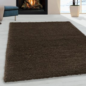 Sötétbarna szőnyeg 60x110 cm Fluffy – Ayyildiz Carpets