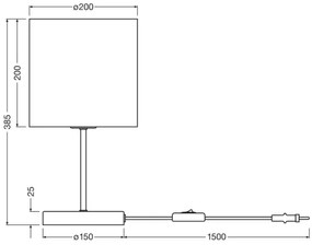 Ledvance - Asztali lámpa DECOR CARDBOARD 1xE27/15W/230V átm. 20 cm