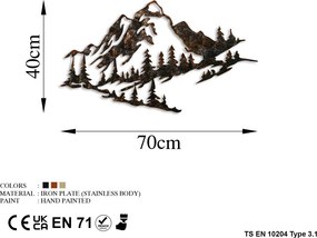 Mountain fém fali dekoráció, 70 cm – TR891TNL2431