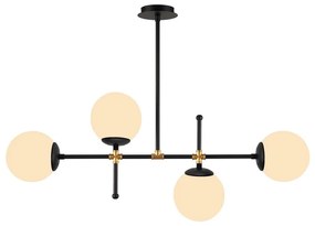 Kruva fekete függőlámpa, magasság 57 cm - Squid Lighting